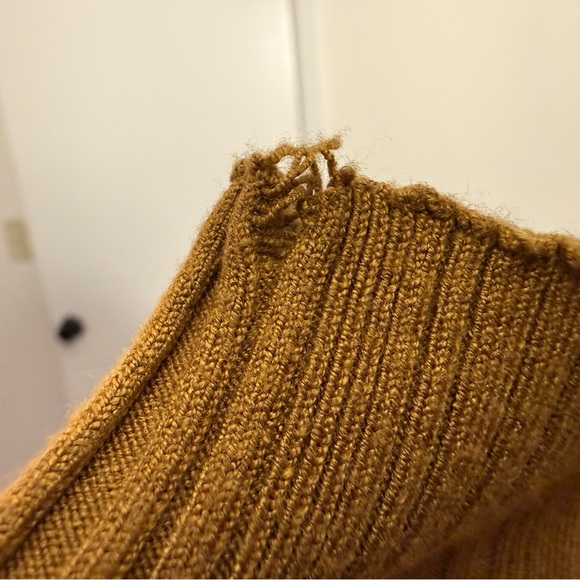 MELLODAY Goldenrod and Chestnut Long Sleeve Dress - Picture 4 of 7